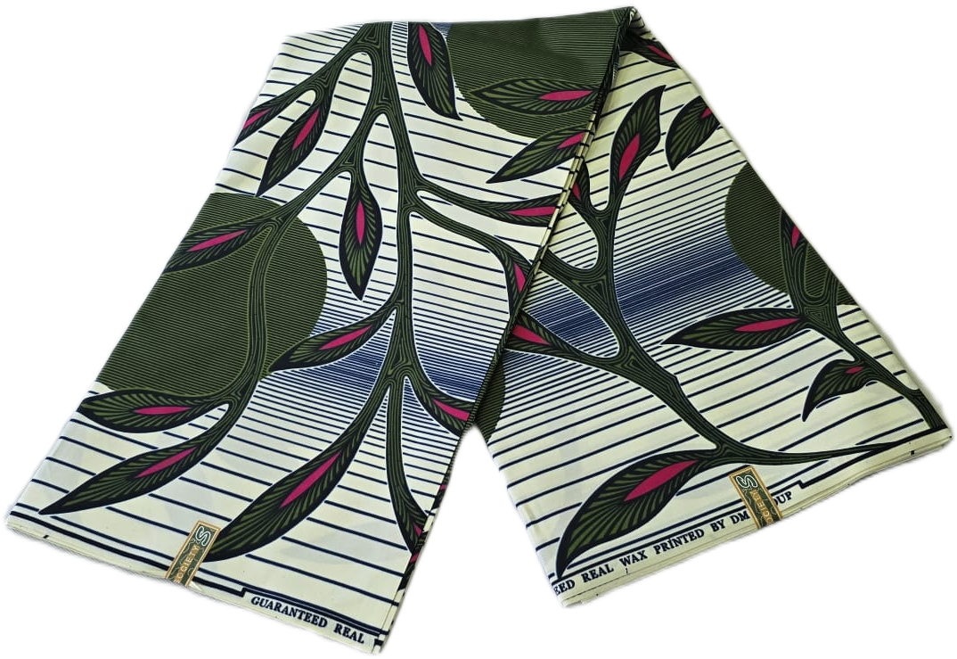 Special African Wax Print 6 Yards Piece – Polycotton - Image 2