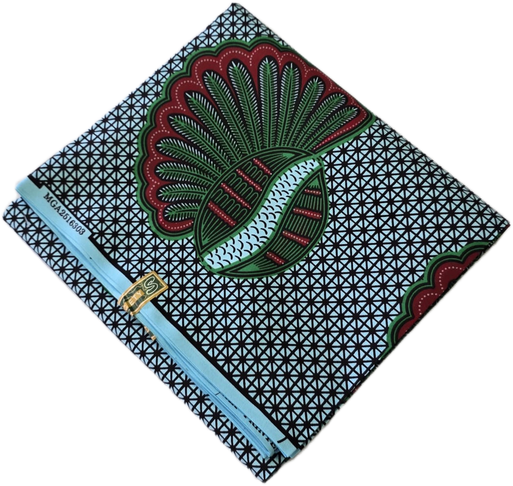 Special African Wax Print 6 Yards Piece – Polycotton - Image 12