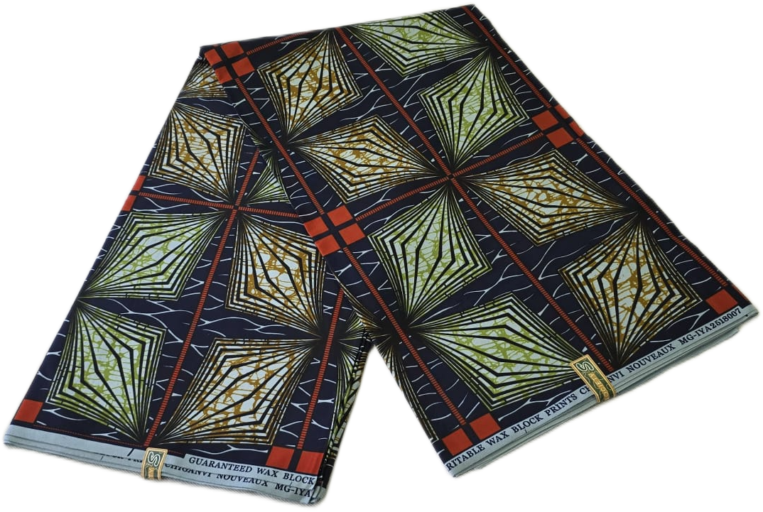 Special African Wax Print 6 Yards Piece – Polycotton - Image 2