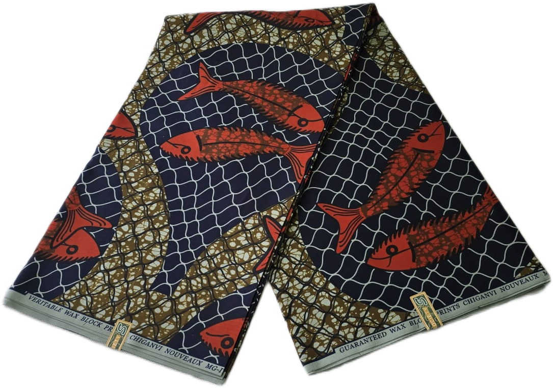 Special African Wax Print 6 Yards Piece – Polycotton - Image 2
