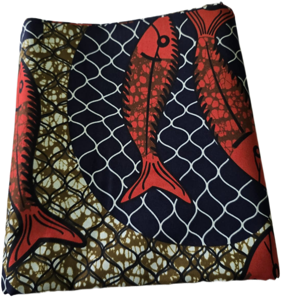 Special African Wax Print 6 Yards Piece – Polycotton - Image 5