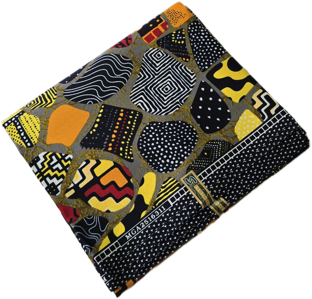 Special African Wax Print 6 Yards Piece – Polycotton - Image 3