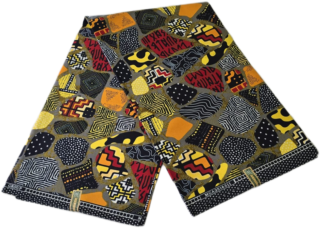 Special African Wax Print 6 Yards Piece – Polycotton - Image 2