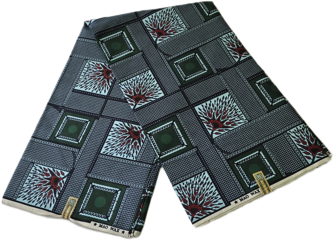 Special African Wax Print 6 Yards Piece – Polycotton - Image 2