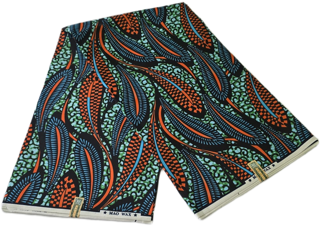 Special African Wax Print 6 Yards Piece – Polycotton - Image 2