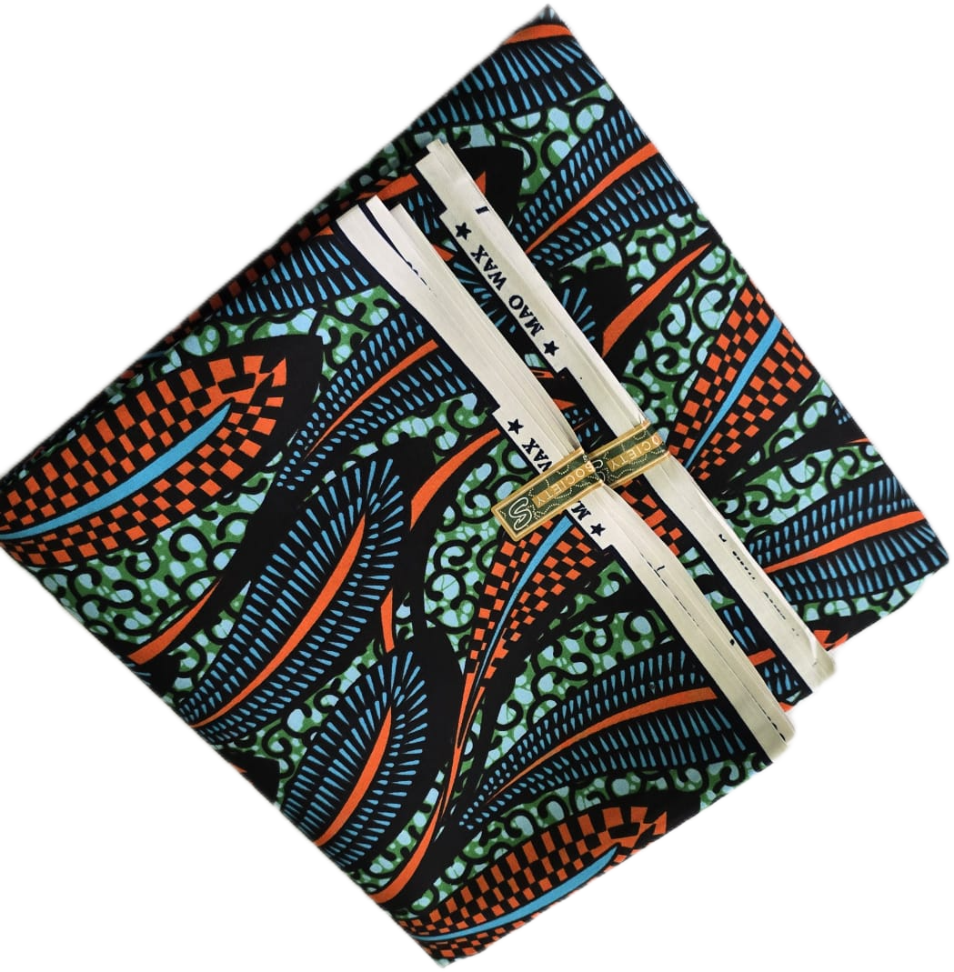 Special African Wax Print 6 Yards Piece – Polycotton - Image 10