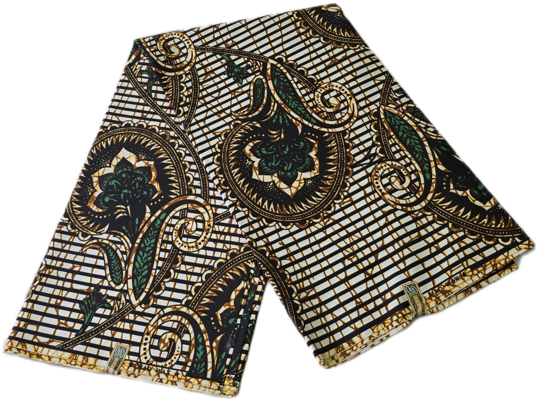 Special African Wax Print 6 Yards Piece – Polycotton - Image 2