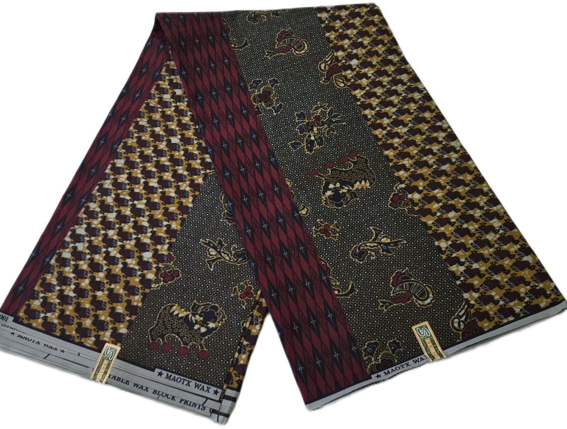 Special African Wax Print 6 Yards Piece – Polycotton - Image 2