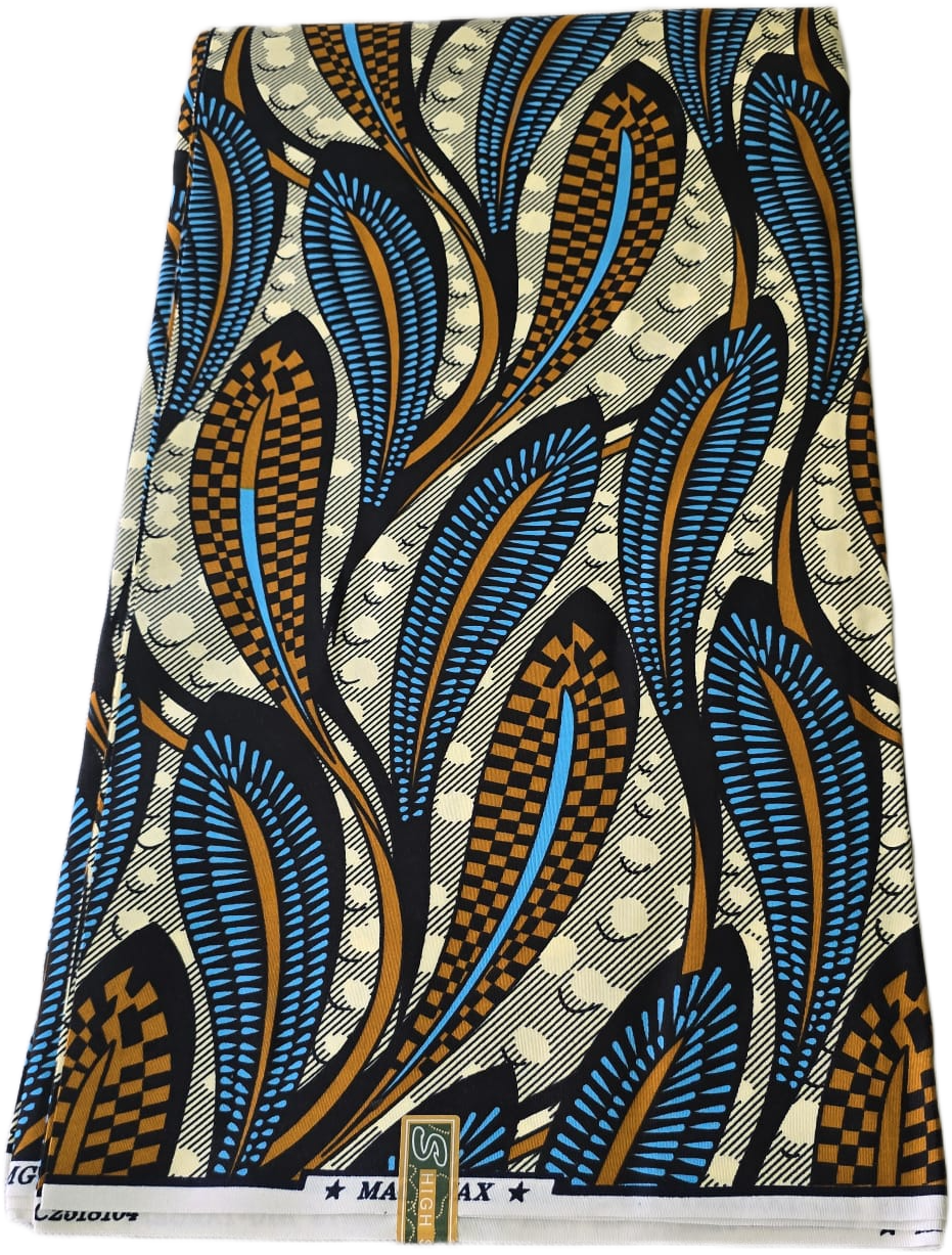 Special African Wax Print 6 Yards Piece – Polycotton - Image 3