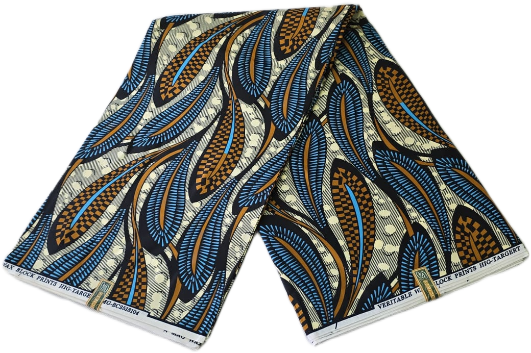 Special African Wax Print 6 Yards Piece – Polycotton - Image 2