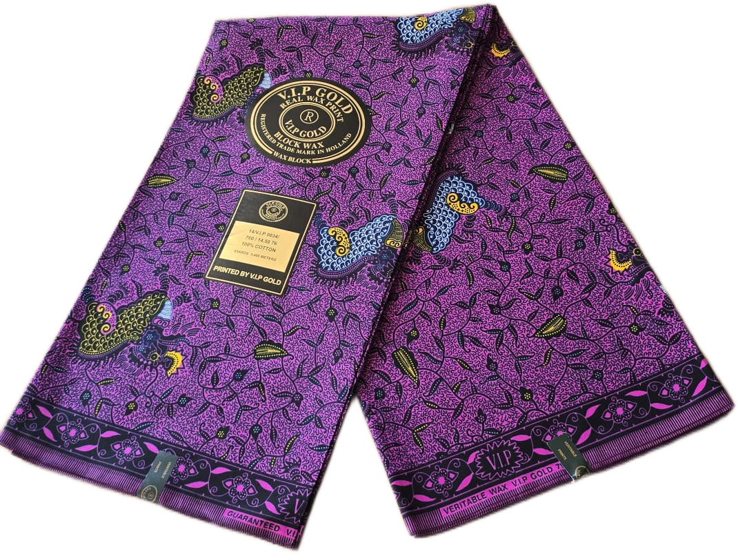 African Wax Fabric/Wax Clothes/Ghanaian Wax Print/Nigerian Ankara. 6 Yards Piece - Image 7