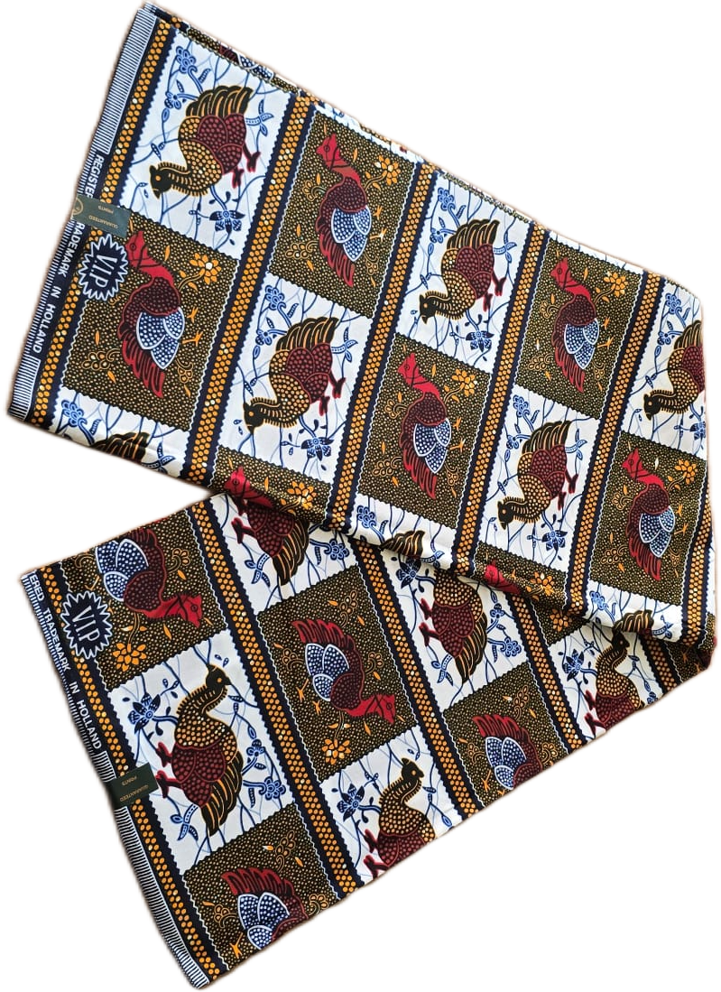 African Wax Fabric/Wax Clothes/Ghanaian Wax Print/Nigerian Ankara. 6 Yards Piece - Image 5