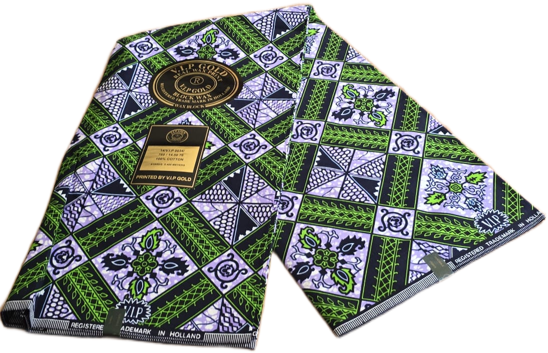 African Wax Fabric/Wax Clothes/Ghanaian Wax Print/Nigerian Ankara. 6 Yards Piece - Image 5