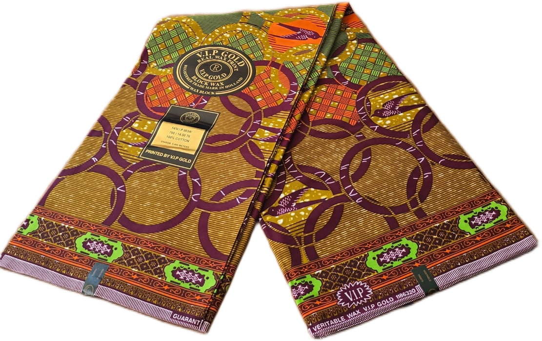 African Wax Fabric/Wax Clothes/Ghanaian Wax Print/Nigerian Ankara. 6 Yards Piece - Image 9
