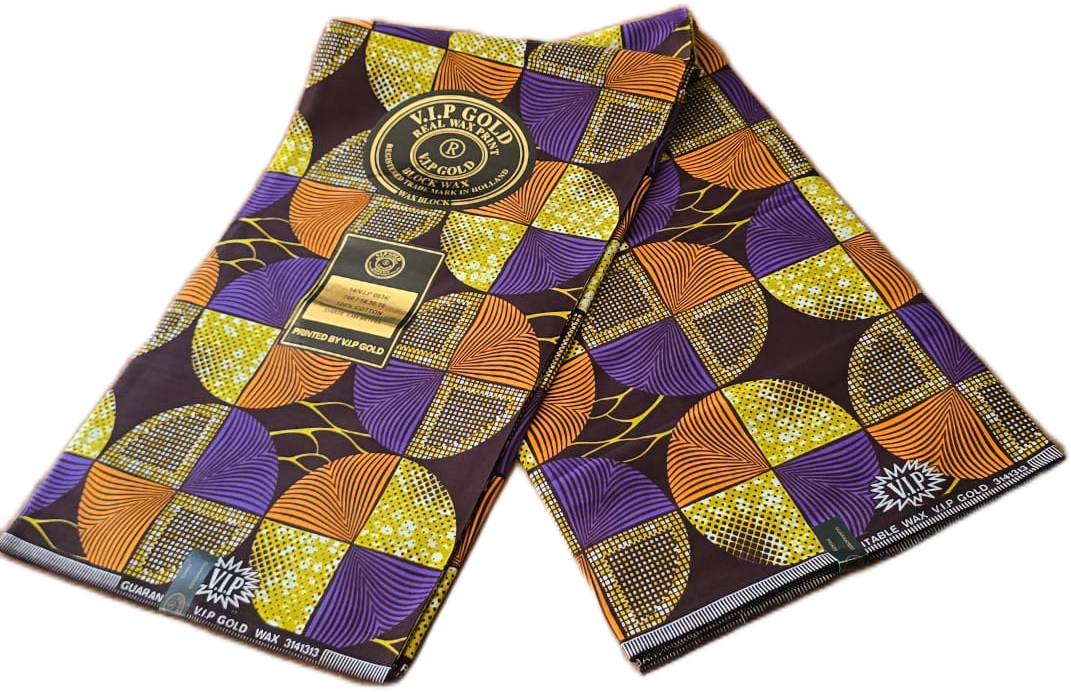 African Wax Fabric/Wax Clothes/Ghanaian Wax Print/Nigerian Ankara. 6 Yards Piece - Image 3
