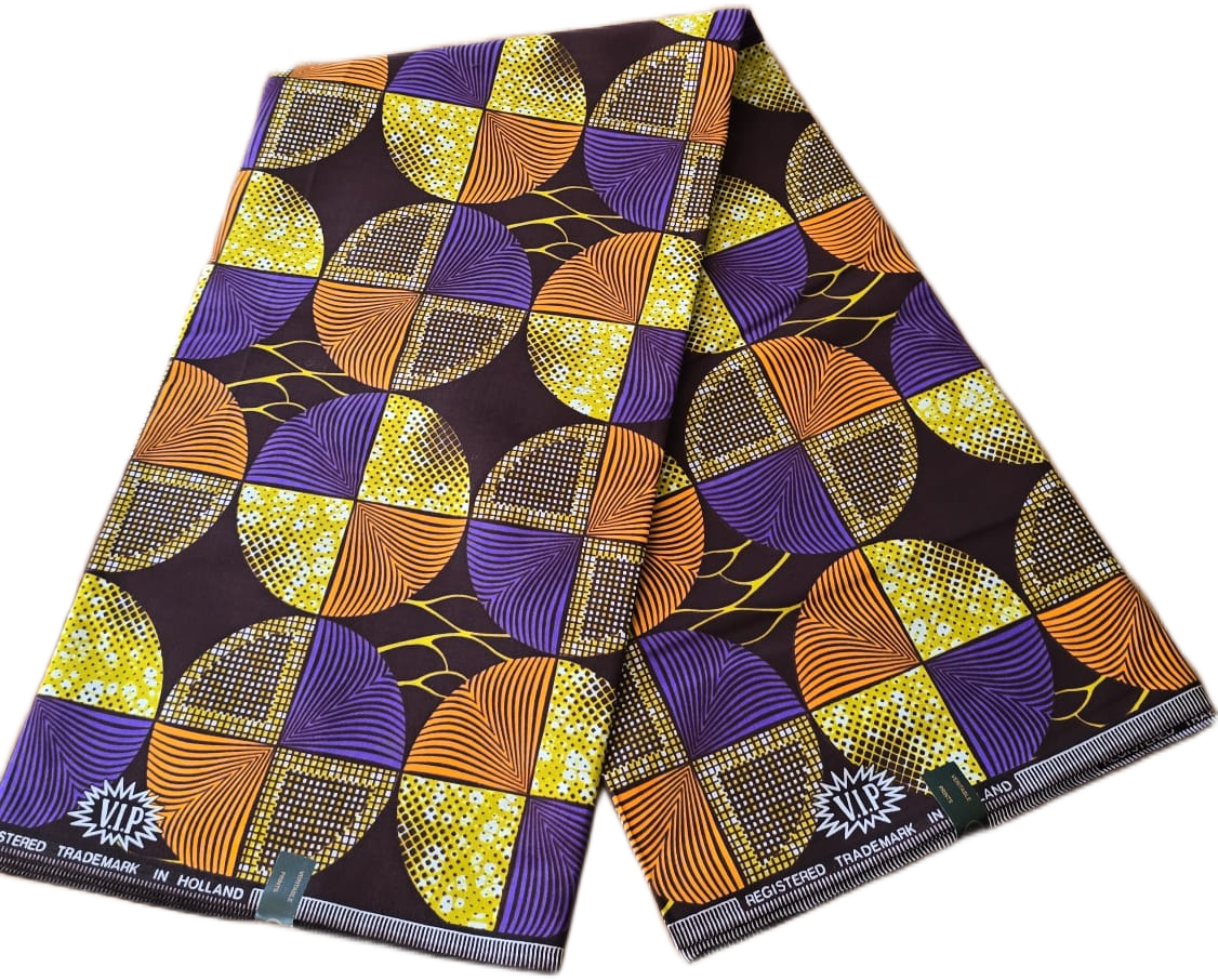 African Wax Fabric/Wax Clothes/Ghanaian Wax Print/Nigerian Ankara. 6 Yards Piece - Image 4