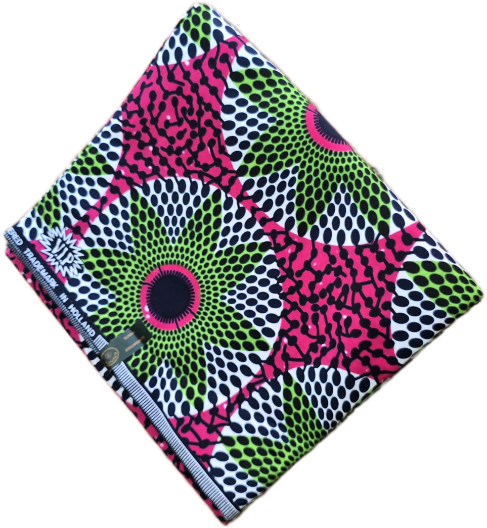 African Wax Fabric/Wax Clothes/Ghanaian Wax Print/Nigerian Ankara. 6 Yards Piece - Image 3