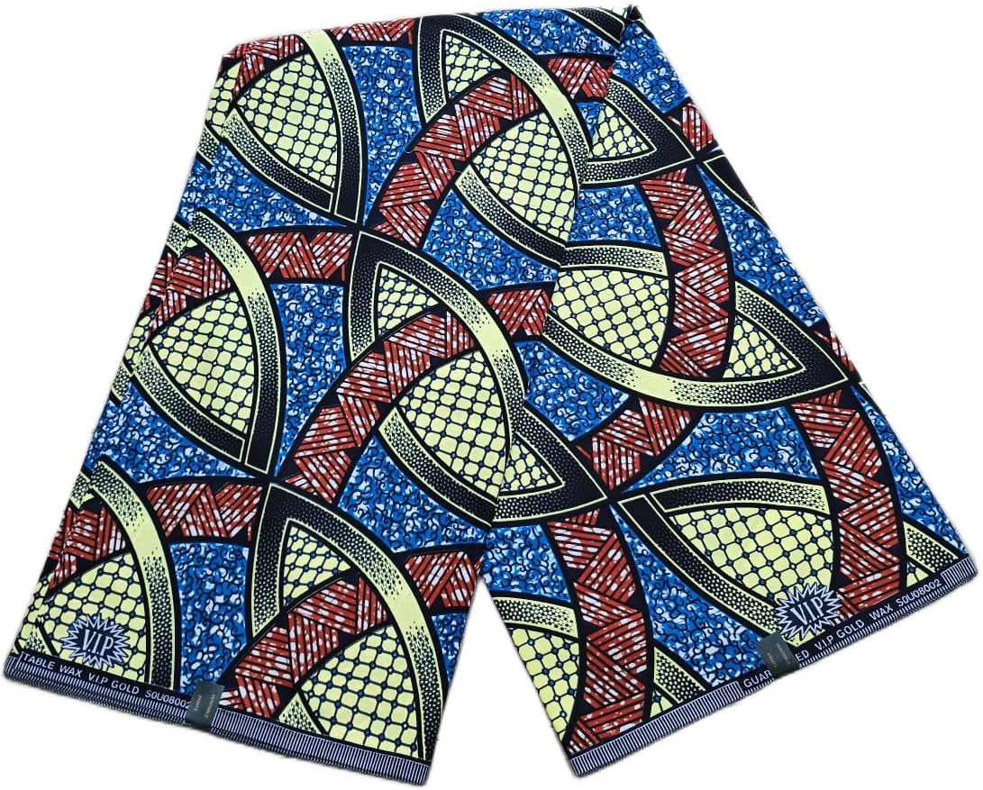 African Wax Fabric/Wax Clothes/Ghanaian Wax Print/Nigerian Ankara. 6 Yards Piece - Image 5