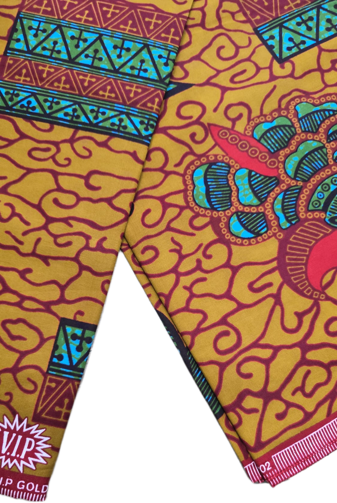 African Wax Fabric/Wax Clothes/Ghanaian Wax Print/Nigerian Ankara. 6 Yards Piece - Image 2