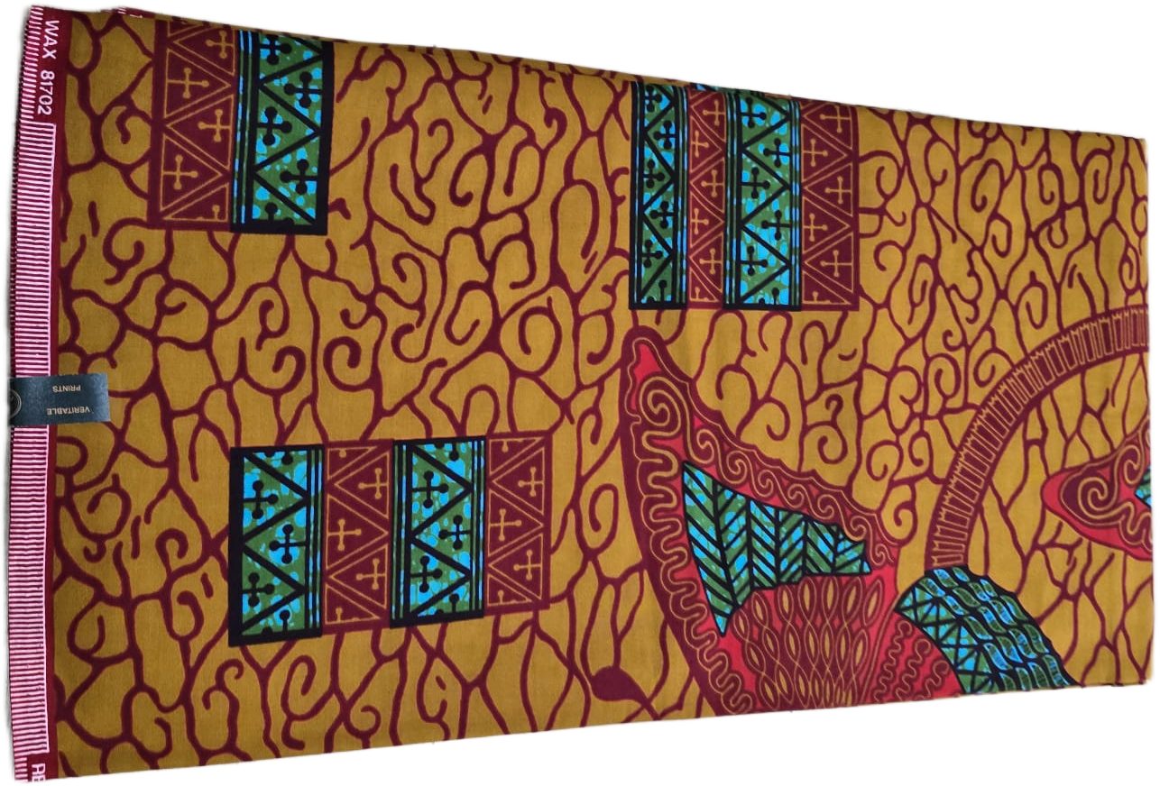 African Wax Fabric/Wax Clothes/Ghanaian Wax Print/Nigerian Ankara. 6 Yards Piece - Image 5