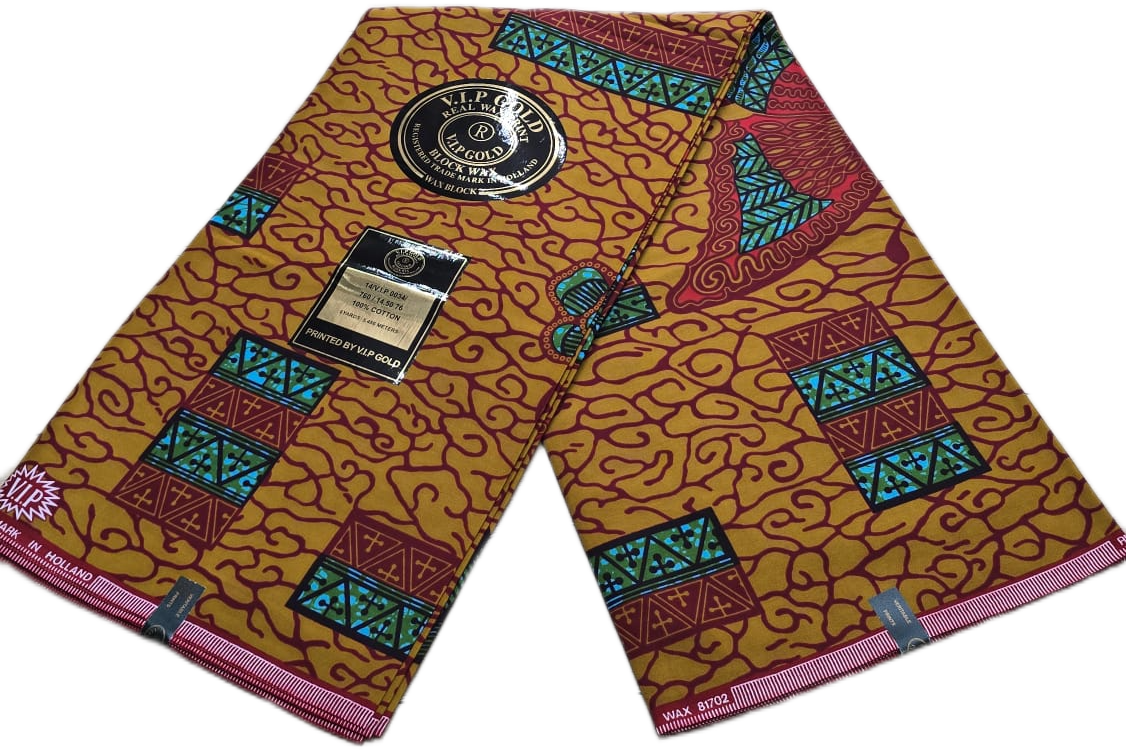 African Wax Fabric/Wax Clothes/Ghanaian Wax Print/Nigerian Ankara. 6 Yards Piece - Image 7