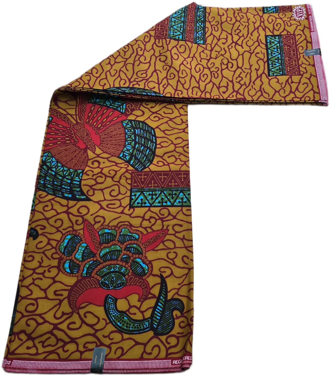 African Wax Fabric/Wax Clothes/Ghanaian Wax Print/Nigerian Ankara. 6 Yards Piece - Image 8