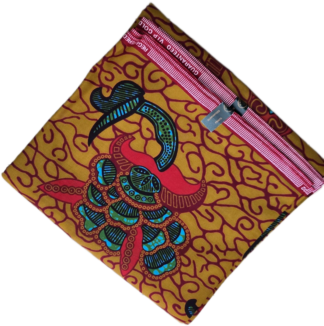 African Wax Fabric/Wax Clothes/Ghanaian Wax Print/Nigerian Ankara. 6 Yards Piece - Image 9