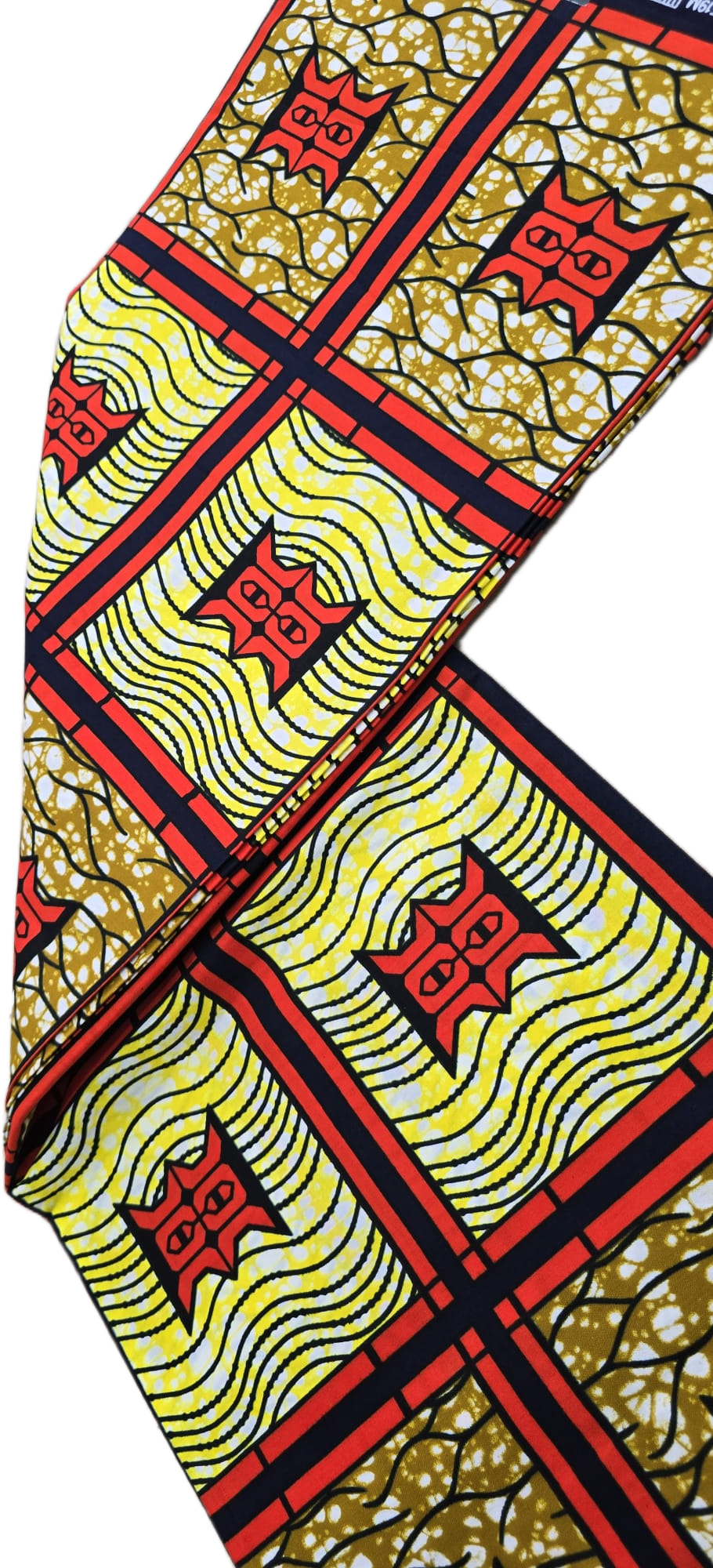 African Wax Fabric/Wax Clothes/Ghanaian Wax Print/Nigerian Ankara. 6 Yards Piece - Image 10