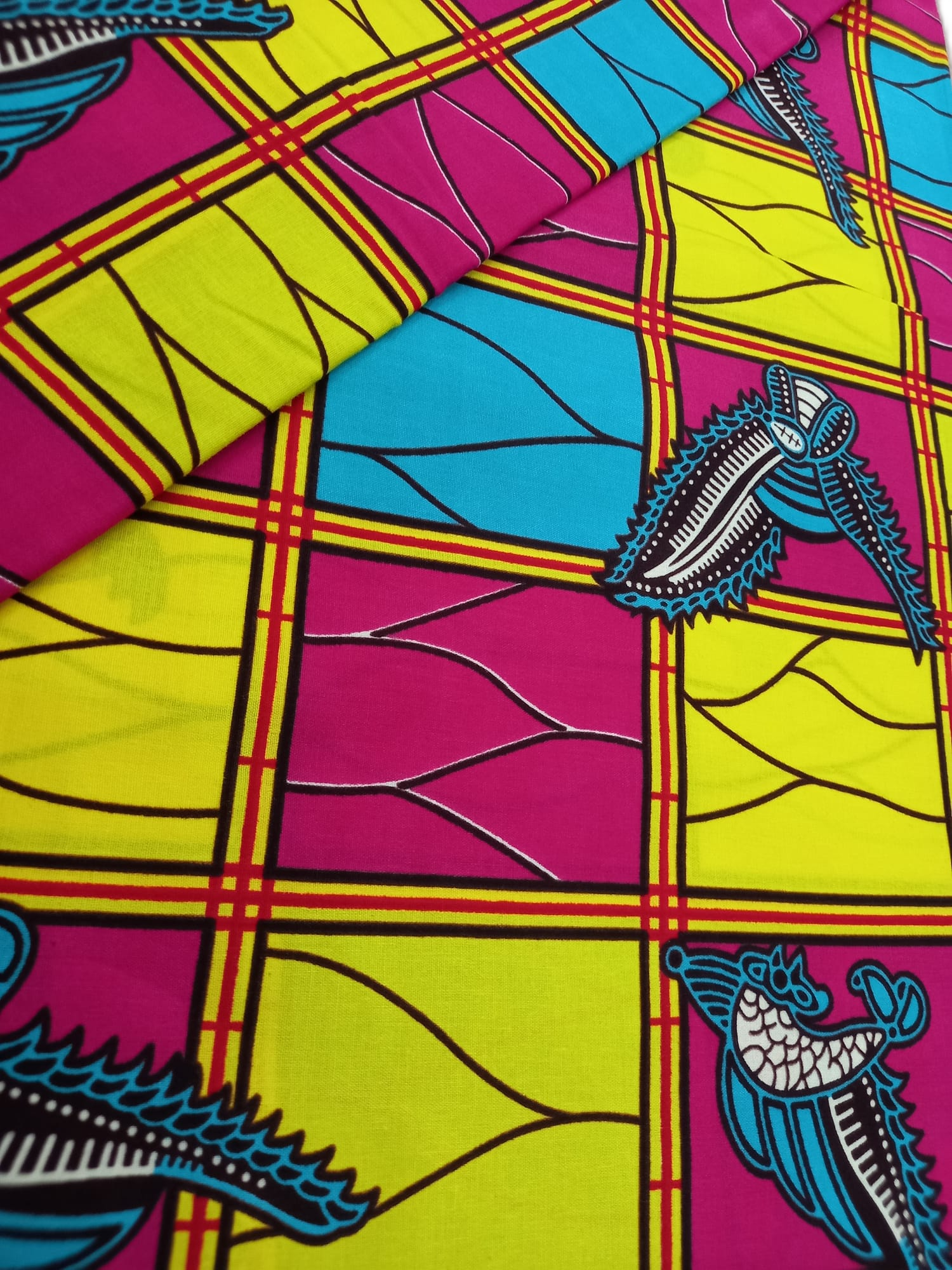 African Wax Fabric/Wax Clothes/Ghanaian Wax Print/Nigerian Ankara. 6 Yards Piece - Image 4
