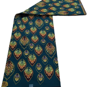 African Wax Fabric/Wax Clothes/Ghanaian Wax Print/Nigerian Ankara. 6 Yards Piece