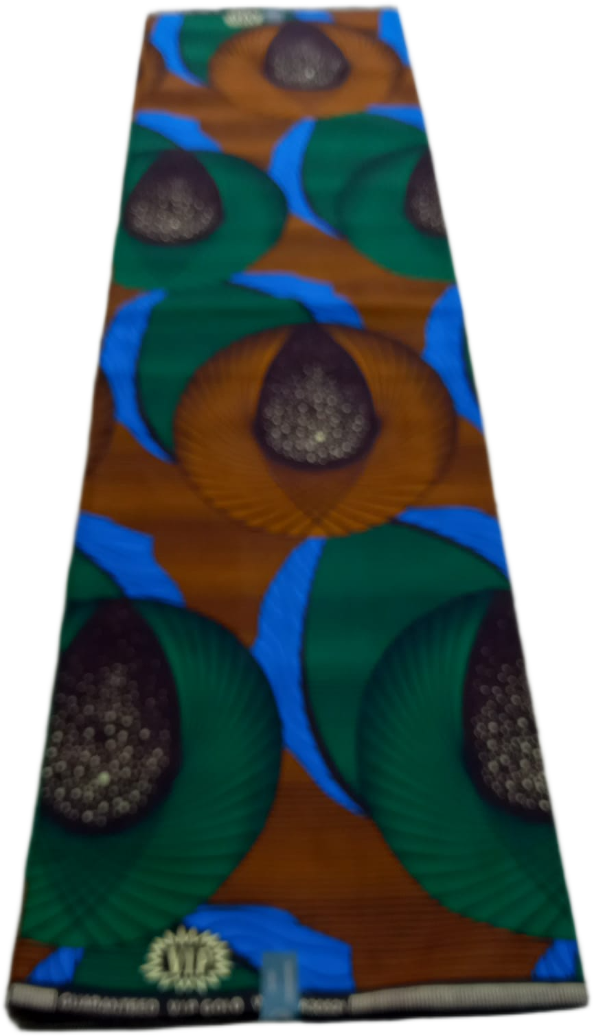 African Wax Fabric/Wax Clothes/Ghanaian Wax Print/Nigerian Ankara. 6 Yards Piece - Image 2