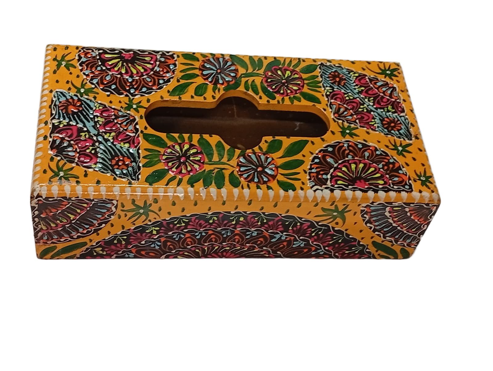 Truck Art Hand-Painted Tissue Box – Traditional Decorative Wooden Cover - Image 8
