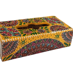 Truck Art Hand-Painted Tissue Box – Traditional Decorative Wooden Cover
