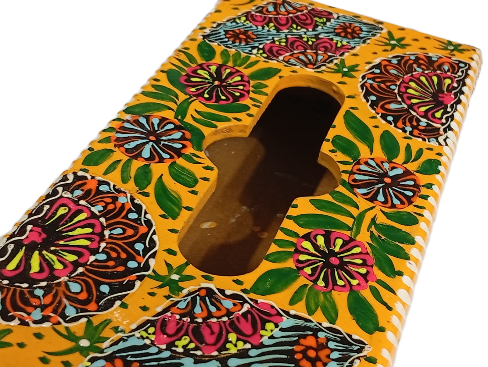 Truck Art Hand-Painted Tissue Box – Traditional Decorative Wooden Cover - Image 6
