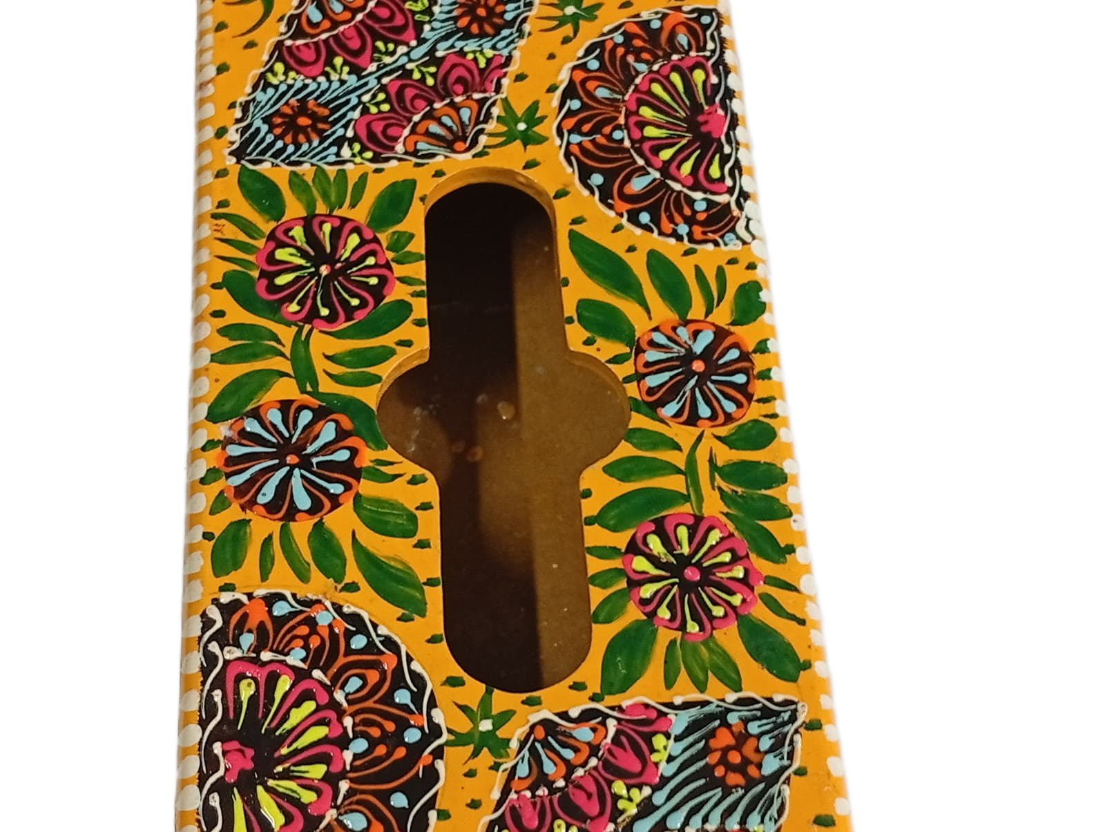 Truck Art Hand-Painted Tissue Box – Traditional Decorative Wooden Cover - Image 5