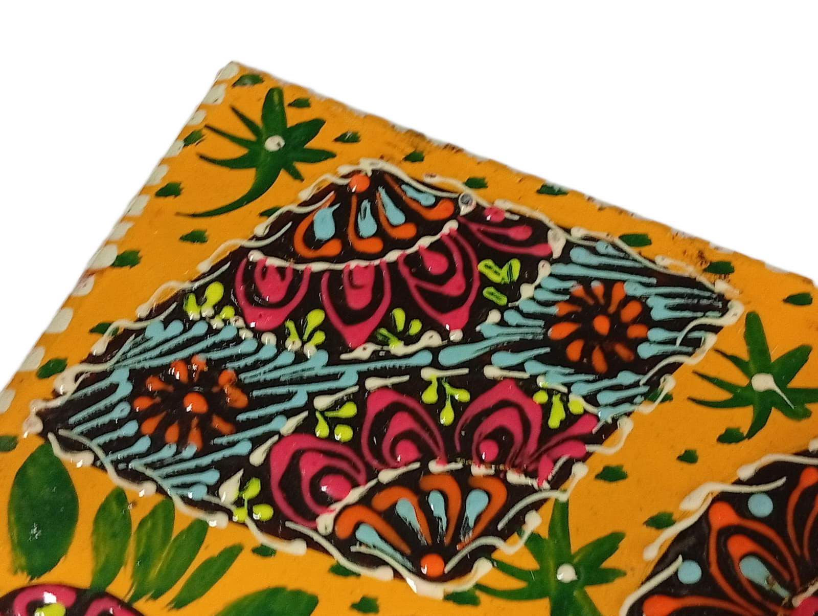 Truck Art Hand-Painted Tissue Box – Traditional Decorative Wooden Cover - Image 3
