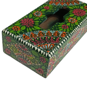 Truck Art Hand-Painted Tissue Box – Traditional Decorative Wooden Cover