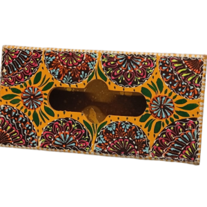 Truck Art Hand-Painted Tissue Box – Traditional Decorative Wooden Cover