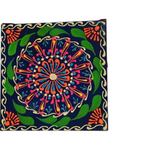 Truck Art Tea Coaster Set of 6 with Holder – Handmade Traditional Pakistani Design