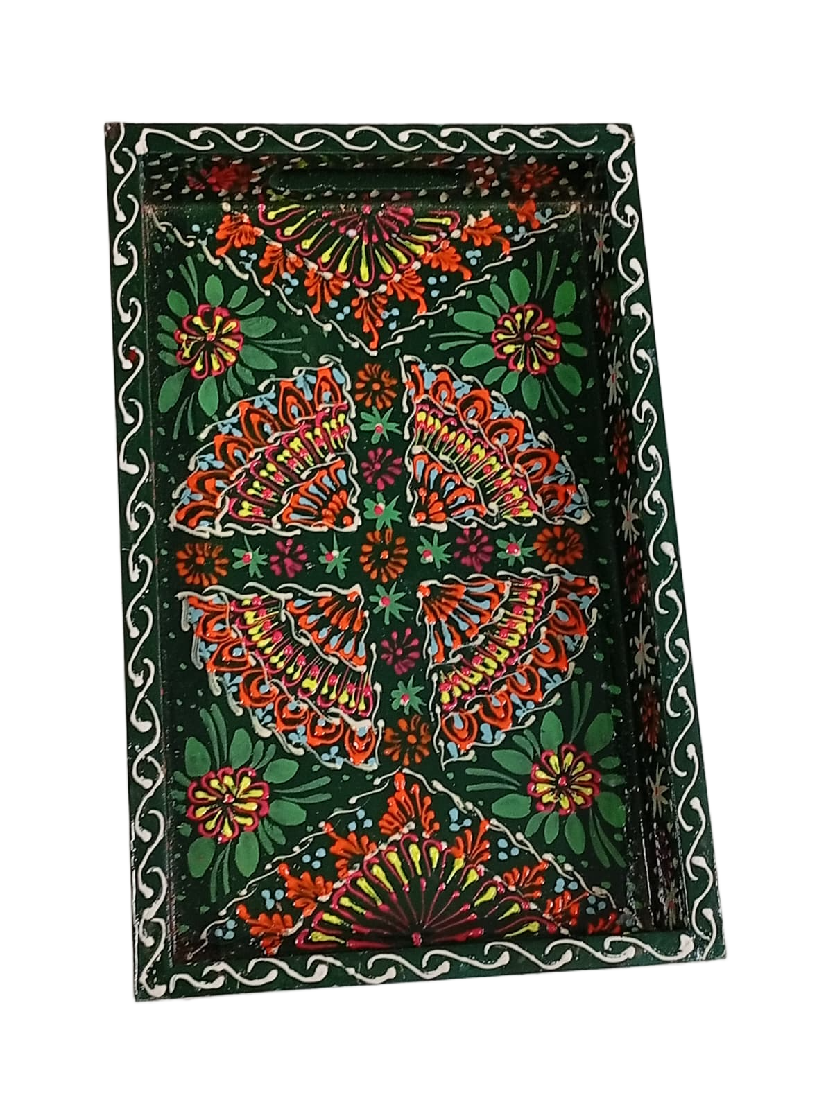 Handcrafted Bundi Decorative Serving Tray – Length: 24 cm × Width: 14 cm - Image 7