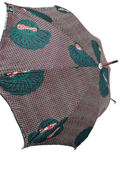 African Wax Print Umbrella - Image 12