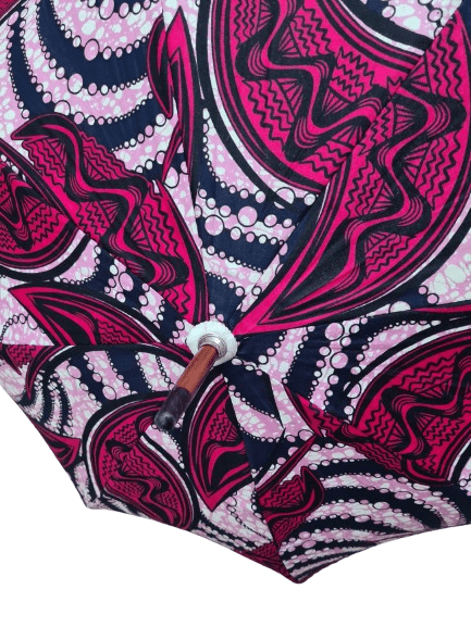 African Wax Print Umbrella - Image 7