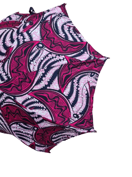 African Wax Print Umbrella - Image 9