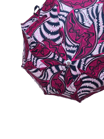 African Wax Print Umbrella - Image 8