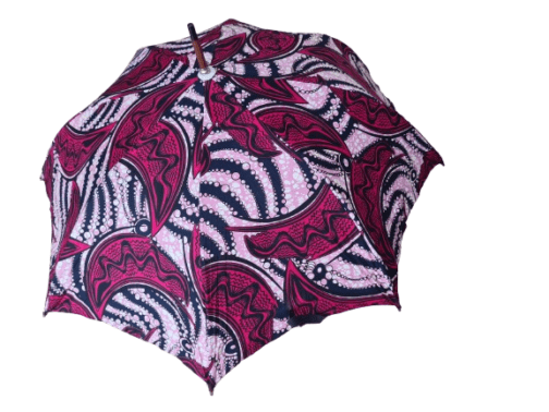 African Wax Print Umbrella - Image 11