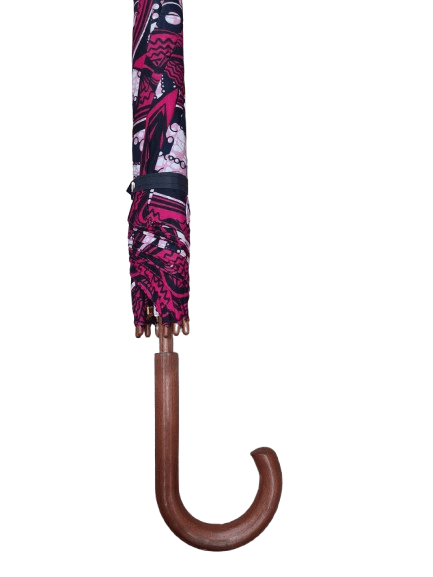 African Wax Print Umbrella - Image 12