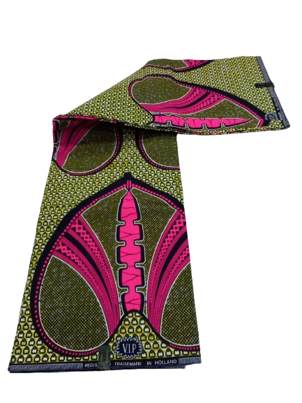 African Wax Fabric/Wax Clothes/Ghanaian Wax Print/Nigerian Ankara. 6 Yards Piece - Image 2