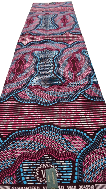 African Wax Fabric/Wax Clothes/Ghanaian Wax Print/Nigerian Ankara. 6 Yards Piece - Image 8