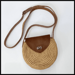 Cane round shape hand bags/ hand bag for women/shoulder bag/ Formal bag - Image 3