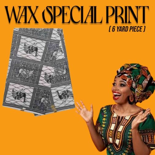 Special African Wax Print 6 Yards Piece 100% Cotton - Image 4